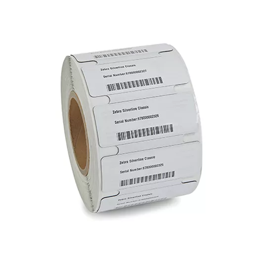 Zebra Silverline Classic II FCC / M730 RFID Label, 100mm x 40mm - 76mm core