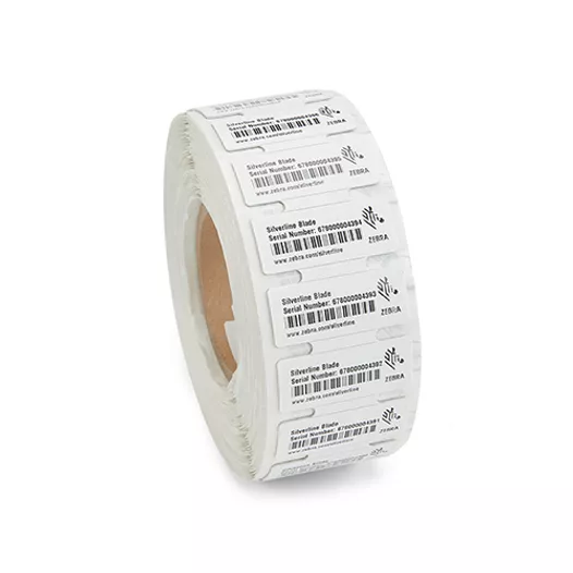 Zebra RFID UHF Thermal Transfer Matt White Polypropylene Labels, 44mm x 19mm