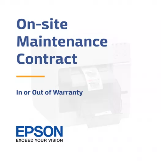 Epson C7500 CoverPlus 5 Year On-site Maintenance Contract - In or Out of Warranty