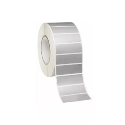 Zebra Thermal Transfer Matt Silver Polyester Void Labels 51mm x 25mm, 76mm core