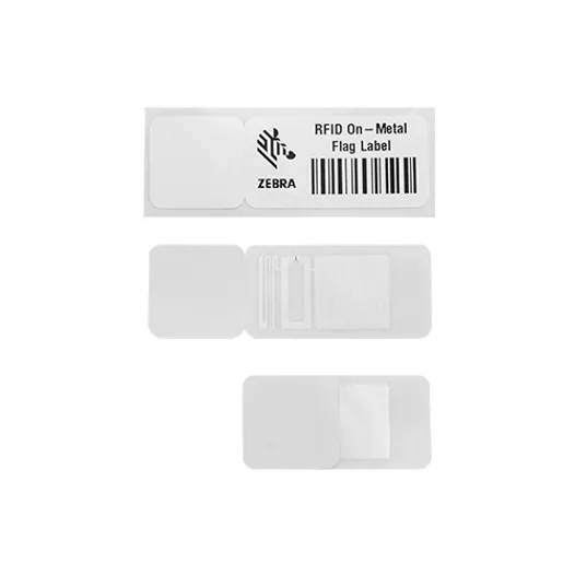 Zebra RFID UHF Thermal Transfer Gloss White Polyester Labels 68mm x 23mm - BT577 