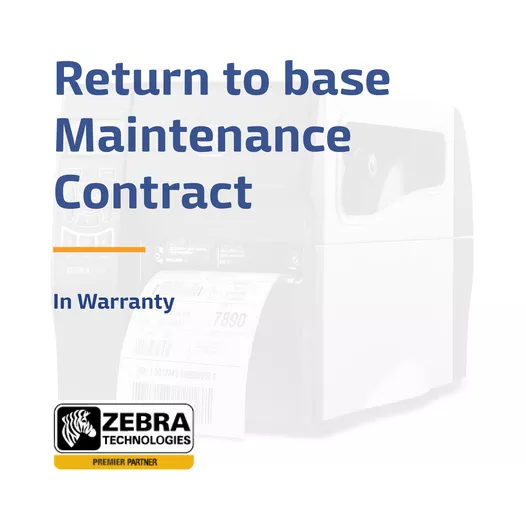 Zebra RW420 Print Station Return To Base Maintenance Contract - In Warranty